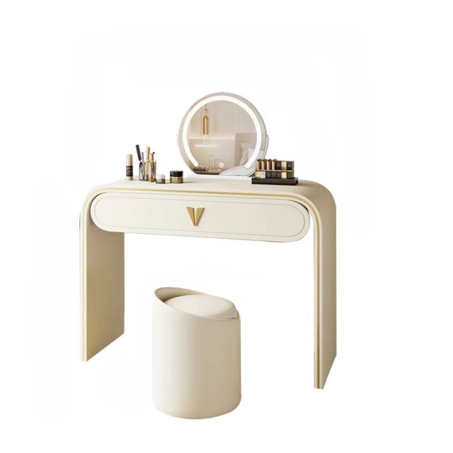 Bàn Trang Điểm Gỗ Tự Nhiên Hiện Đại Có Gương Đèn Điều Chỉnh Bàn Trang Điểm Gỗ Tự Nhiên Hiện Đại Có Gương Đèn Điều Chỉnh