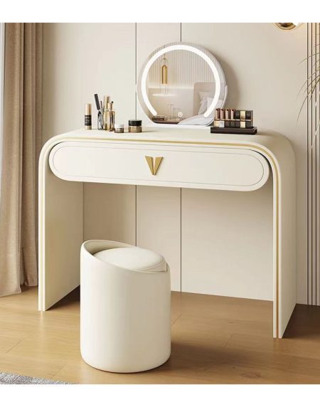 Bàn Trang Điểm Gỗ Tự Nhiên Hiện Đại Có Gương Đèn Điều Chỉnh Bàn Trang Điểm Gỗ Tự Nhiên Hiện Đại Có Gương Đèn Điều Chỉnh