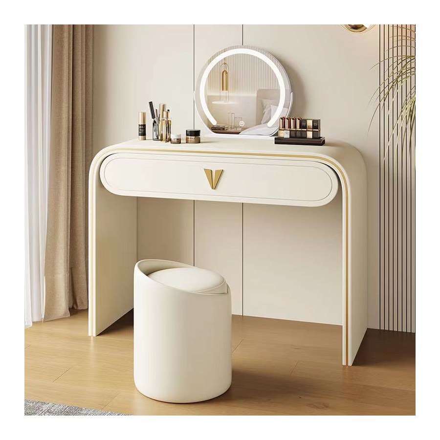 Bàn Trang Điểm Gỗ Tự Nhiên Hiện Đại Có Gương Đèn Điều Chỉnh Bàn Trang Điểm Gỗ Tự Nhiên Hiện Đại Có Gương Đèn Điều Chỉnh
