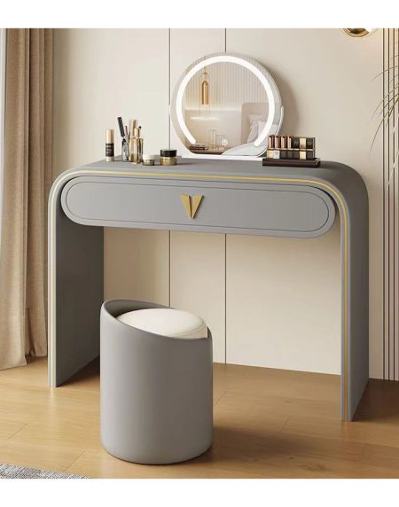 Bàn Trang Điểm Gỗ Tự Nhiên Hiện Đại Có Gương Đèn Điều Chỉnh Bàn Trang Điểm Gỗ Tự Nhiên Hiện Đại Có Gương Đèn Điều Chỉnh