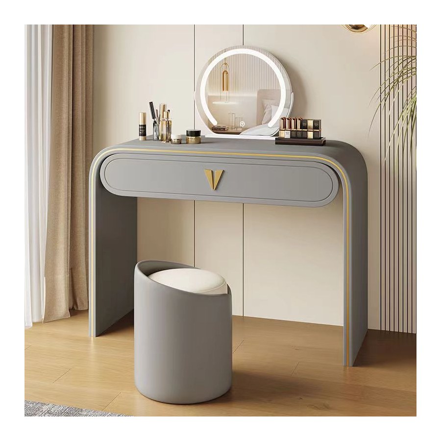 Bàn Trang Điểm Gỗ Tự Nhiên Hiện Đại Có Gương Đèn Điều Chỉnh Bàn Trang Điểm Gỗ Tự Nhiên Hiện Đại Có Gương Đèn Điều Chỉnh