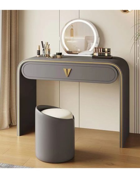 Bàn Trang Điểm Gỗ Tự Nhiên Hiện Đại Có Gương Đèn Điều Chỉnh Bàn Trang Điểm Gỗ Tự Nhiên Hiện Đại Có Gương Đèn Điều Chỉnh