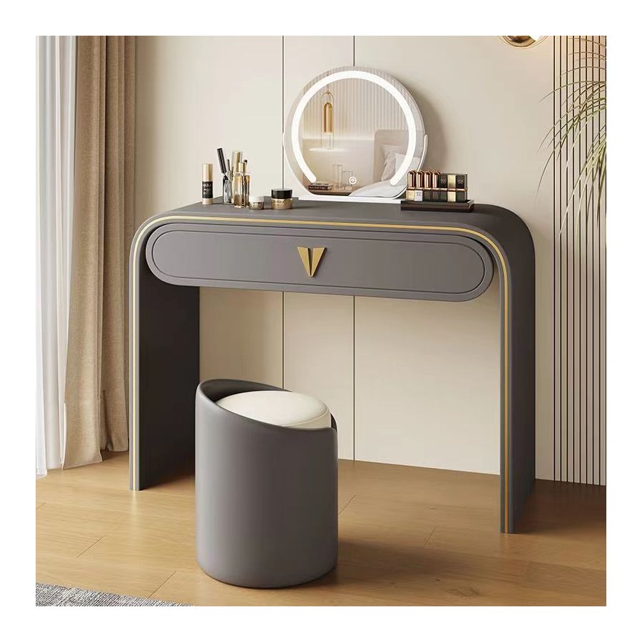 Bàn Trang Điểm Gỗ Tự Nhiên Hiện Đại Có Gương Đèn Điều Chỉnh Bàn Trang Điểm Gỗ Tự Nhiên Hiện Đại Có Gương Đèn Điều Chỉnh
