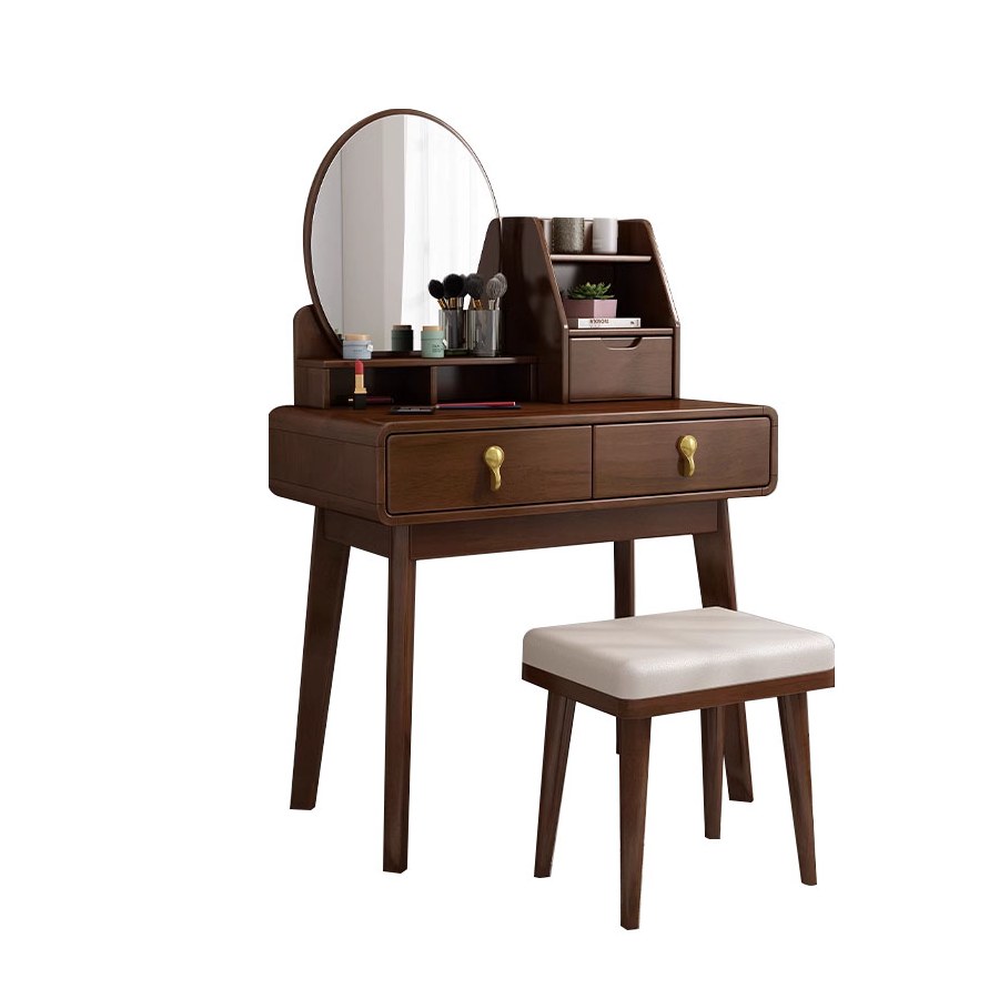 Bàn Trang Điểm Gỗ Tự Nhiên Hiện Đại Có Gương Điều Chỉnh Bàn Trang Điểm Gỗ Tự Nhiên Hiện Đại Có Gương Điều Chỉnh