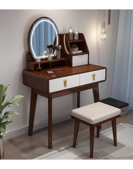 Bàn Trang Điểm Gỗ Tự Nhiên Hiện Đại Có Gương Điều Chỉnh Bàn Trang Điểm Gỗ Tự Nhiên Hiện Đại Có Gương Điều Chỉnh