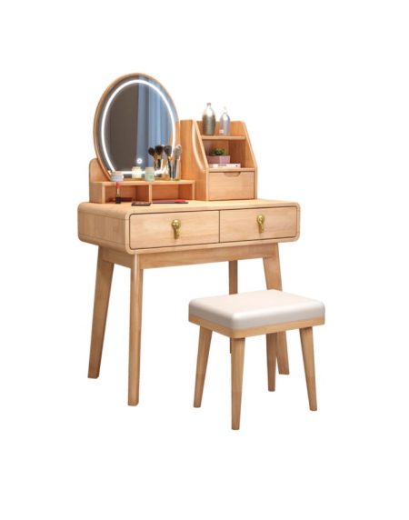 Bàn Trang Điểm Gỗ Tự Nhiên Hiện Đại Có Gương Điều Chỉnh Bàn Trang Điểm Gỗ Tự Nhiên Hiện Đại Có Gương Điều Chỉnh