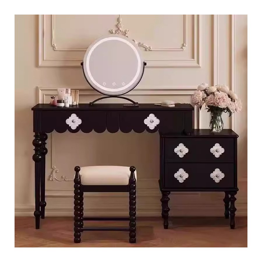 Bàn Trang Điểm Gỗ Tự Nhiên Hiện Đại Có Gương Đứng Bàn Trang Điểm Gỗ Tự Nhiên Hiện Đại Có Gương Đứng