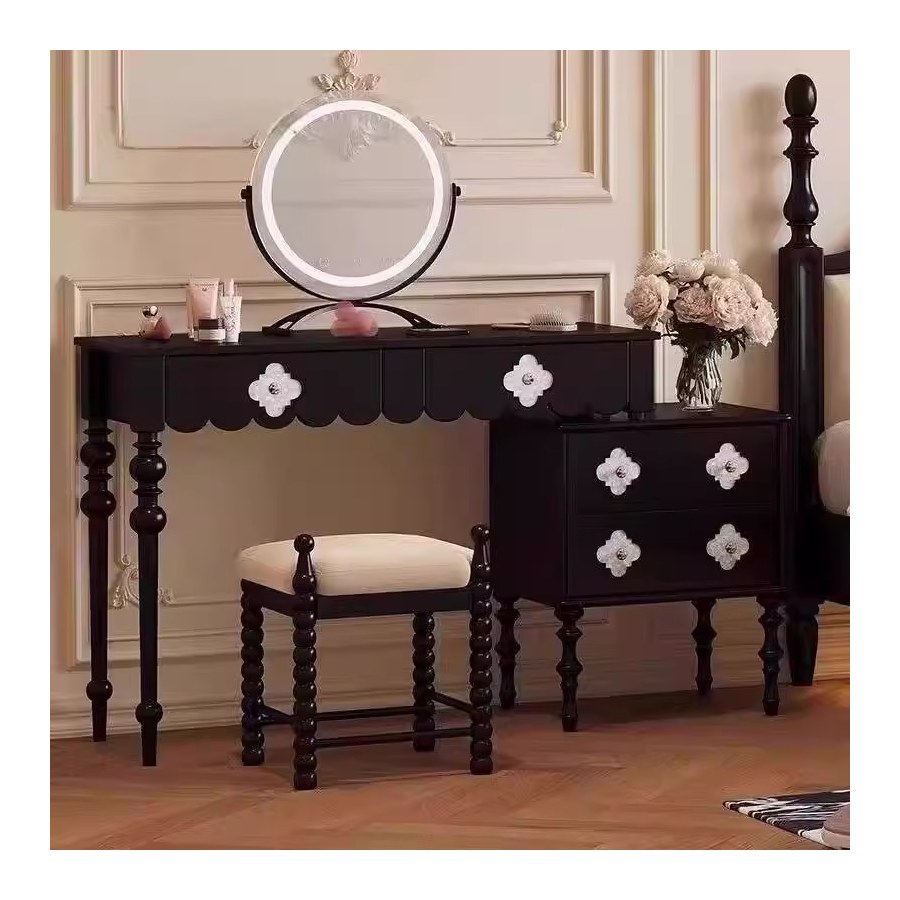 Bàn Trang Điểm Gỗ Tự Nhiên Hiện Đại Có Gương Đứng Bàn Trang Điểm Gỗ Tự Nhiên Hiện Đại Có Gương Đứng