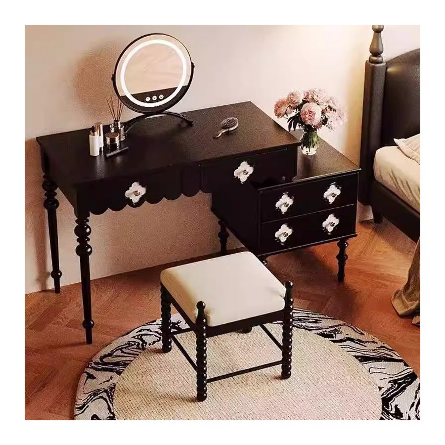 Bàn Trang Điểm Gỗ Tự Nhiên Hiện Đại Có Gương Đứng Bàn Trang Điểm Gỗ Tự Nhiên Hiện Đại Có Gương Đứng