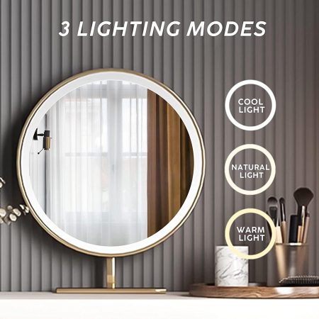 Bàn Trang Điểm Gỗ Tự Nhiên Hiện Đại Có Gương Thông Minh