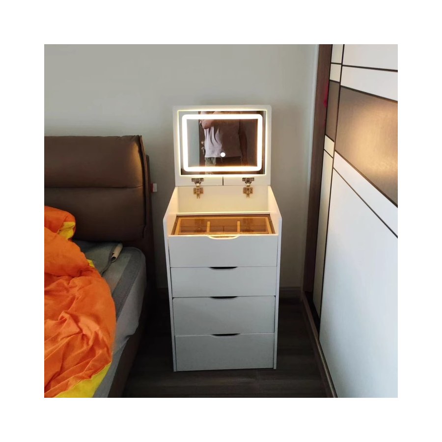 Bàn Trang Điểm Hiện Đại Gỗ Công Nghiệp Có Gương Đèn Bàn Trang Điểm Hiện Đại Gỗ Công Nghiệp Có Gương Đèn