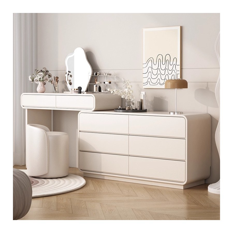 Bàn Trang Điểm Hiện Đại Gỗ Công Nghiệp Có Gương Đèn LED Bàn Trang Điểm Hiện Đại Gỗ Công Nghiệp Có Gương Đèn LED