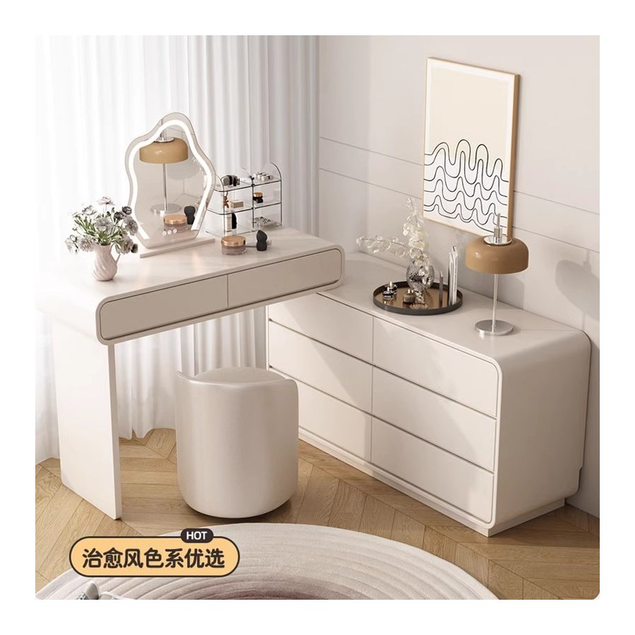 Bàn Trang Điểm Hiện Đại Gỗ Công Nghiệp Có Gương Đèn LED Bàn Trang Điểm Hiện Đại Gỗ Công Nghiệp Có Gương Đèn LED