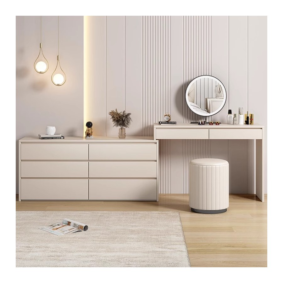Bàn Trang Điểm Hiện Đại Gỗ Công Nghiệp Có Gương Đèn LED Bàn Trang Điểm Hiện Đại Gỗ Công Nghiệp Có Gương Đèn LED
