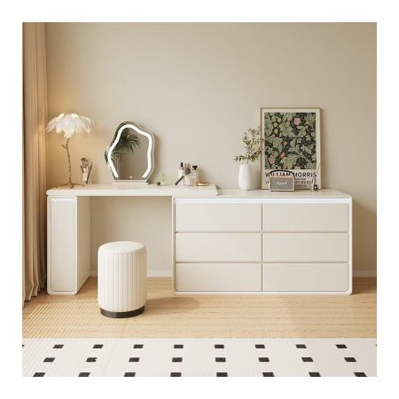 Bàn Trang Điểm Hiện Đại Gỗ Công Nghiệp Kèm Gương Lật