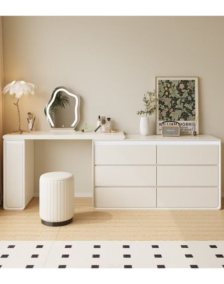 Bàn Trang Điểm Hiện Đại Gỗ Công Nghiệp Kèm Gương Lật