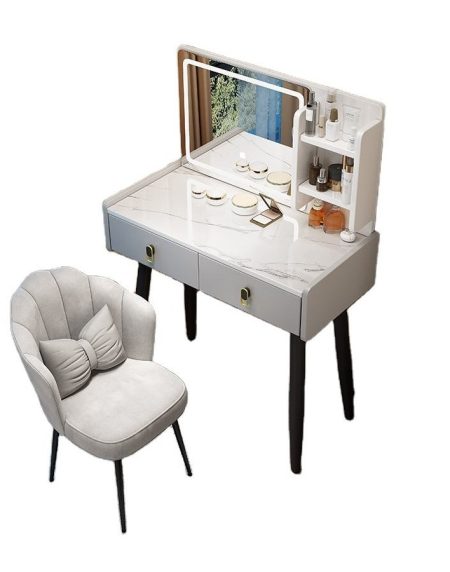 Bàn Trang Điểm Hiện Đại Gỗ MDF Có Gương Chiếu Sáng