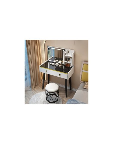Bàn Trang Điểm Hiện Đại Gỗ MDF Có Gương Chiếu Sáng Bàn Trang Điểm Hiện Đại Gỗ MDF Có Gương Chiếu Sáng