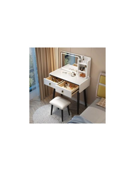 Bàn Trang Điểm Hiện Đại Gỗ MDF Có Gương Chiếu Sáng Bàn Trang Điểm Hiện Đại Gỗ MDF Có Gương Chiếu Sáng