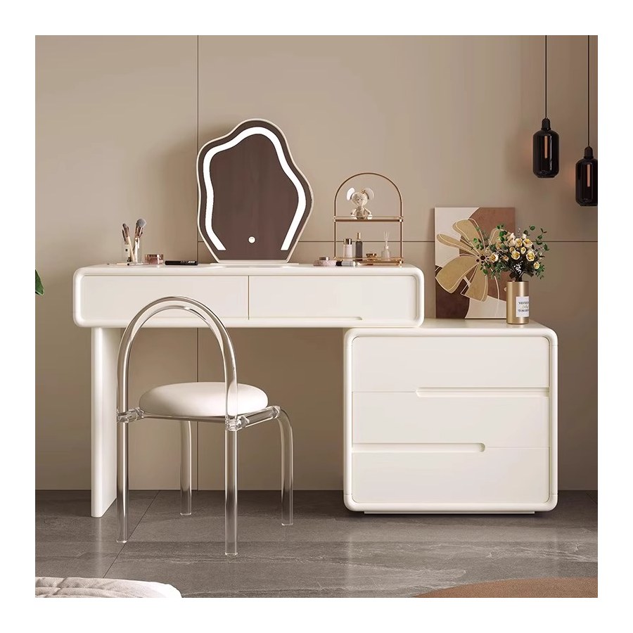 Bàn Trang Điểm Hiện Đại Gỗ MDF Có Gương Đèn Bàn Trang Điểm Hiện Đại Gỗ MDF Có Gương Đèn