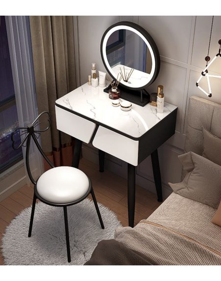 Bàn Trang Điểm Hiện Đại Gỗ MDF Gương Led Độc Đáo