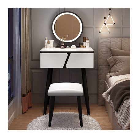 Bàn Trang Điểm Hiện Đại Gỗ MDF Gương Led Độc Đáo