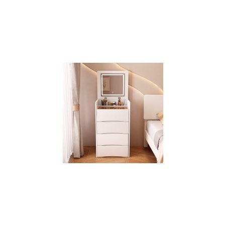 Bàn Trang Điểm Hiện Đại Gỗ MDF Kèm Gương Led