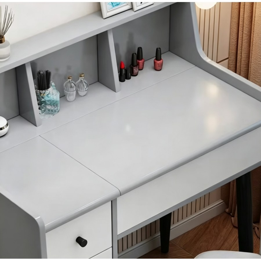 Bàn Trang Điểm Hiện Đại Gỗ Thông Có Gương Chiếu Sáng Bàn Trang Điểm Hiện Đại Gỗ Thông Có Gương Chiếu Sáng