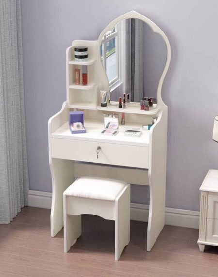 Bàn Trang Điểm Hiện Đại Gỗ Tự Nhiên Có Gương