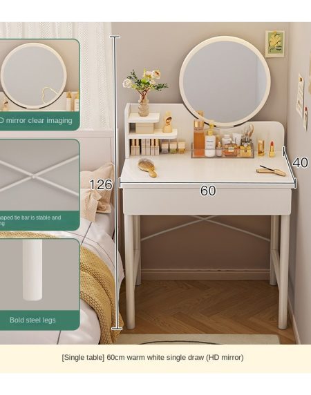 Bàn Trang Điểm Hiện Đại Gỗ Tự Nhiên Có Gương Chiếu Sáng Bàn Trang Điểm Hiện Đại Gỗ Tự Nhiên Có Gương Chiếu Sáng