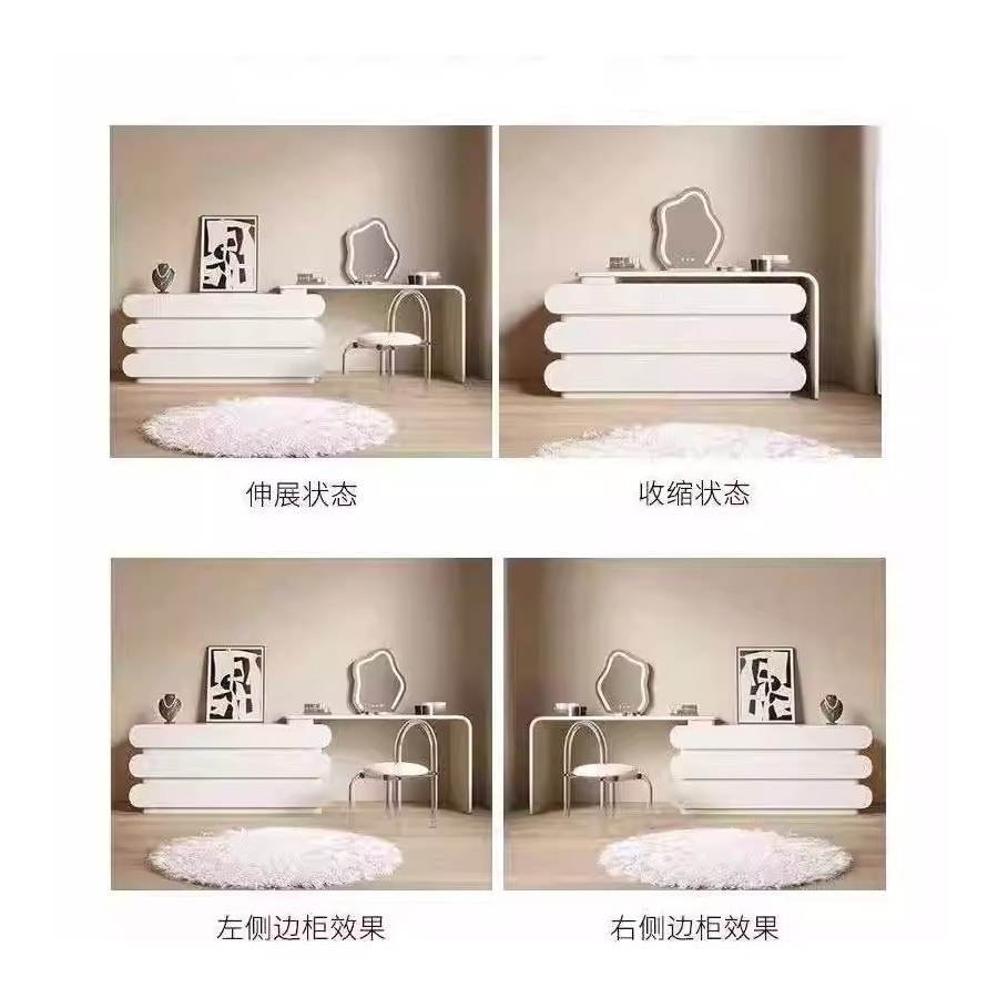 Bàn Trang Điểm Hiện Đại Gỗ Tự Nhiên Có Gương Đèn LED Bàn Trang Điểm Hiện Đại Gỗ Tự Nhiên Có Gương Đèn LED