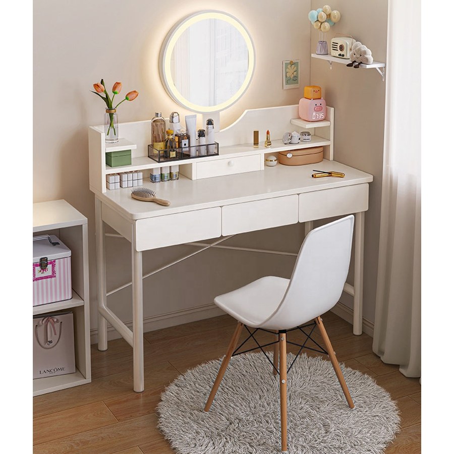 Bàn Trang Điểm Hiện Đại Gỗ Tự Nhiên Để Phòng Nhỏ Bàn Trang Điểm Hiện Đại Gỗ Tự Nhiên Để Phòng Nhỏ