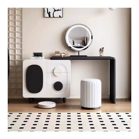 Bàn Trang Điểm MDF Kiểu Bắc Âu Có Gương Đứng