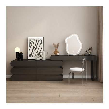 Bàn Trang Điểm Nữ Hiện Đại Gỗ Có Gương Đèn LED