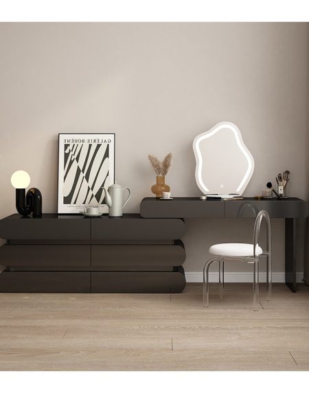 Bàn Trang Điểm Nữ Hiện Đại Gỗ Có Gương Đèn LED