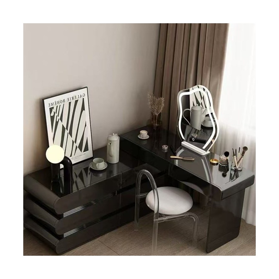 Bàn Trang Điểm Nữ Hiện Đại Gỗ Có Gương Đèn LED Bàn Trang Điểm Nữ Hiện Đại Gỗ Có Gương Đèn LED