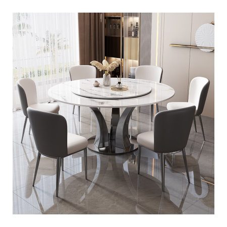 Bộ Bàn Ăn Đá Marble Hiện Đại 4 6 8 Ghế