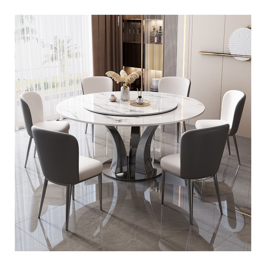 Bộ Bàn Ăn Đá Marble Hiện Đại 4 6 8 Ghế Bộ Bàn Ăn Đá Marble Hiện Đại 4 6 8 Ghế