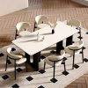 Bộ Bàn Ăn Đá Marble Hiện Đại Cho Chung Cư Nhỏ