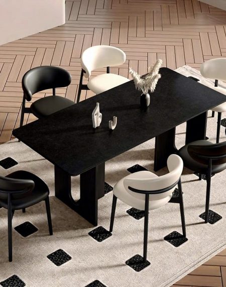 Bộ Bàn Ăn Đá Marble Hiện Đại Cho Chung Cư Nhỏ