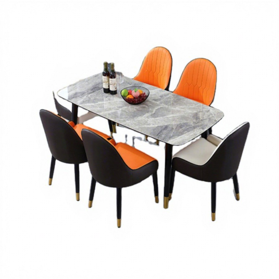 Bộ Bàn Ăn Đá Marble Hiện Đại Gấp Gọn Chịu Nước Bộ Bàn Ăn Đá Marble Hiện Đại Gấp Gọn Chịu Nước