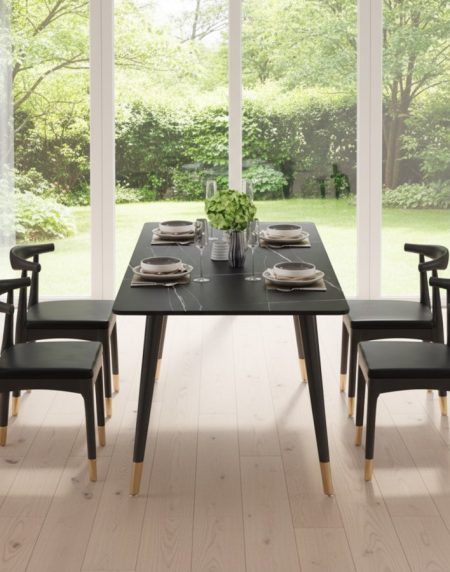 Bộ Bàn Ăn Đá Marble Hiện Đại Gấp Gọn Chịu Nước Bộ Bàn Ăn Đá Marble Hiện Đại Gấp Gọn Chịu Nước