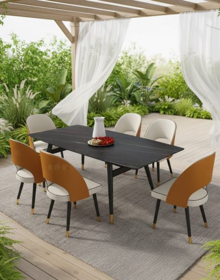 Bộ Bàn Ăn Đá Marble Hiện Đại Gấp Gọn Chịu Nước Bộ Bàn Ăn Đá Marble Hiện Đại Gấp Gọn Chịu Nước