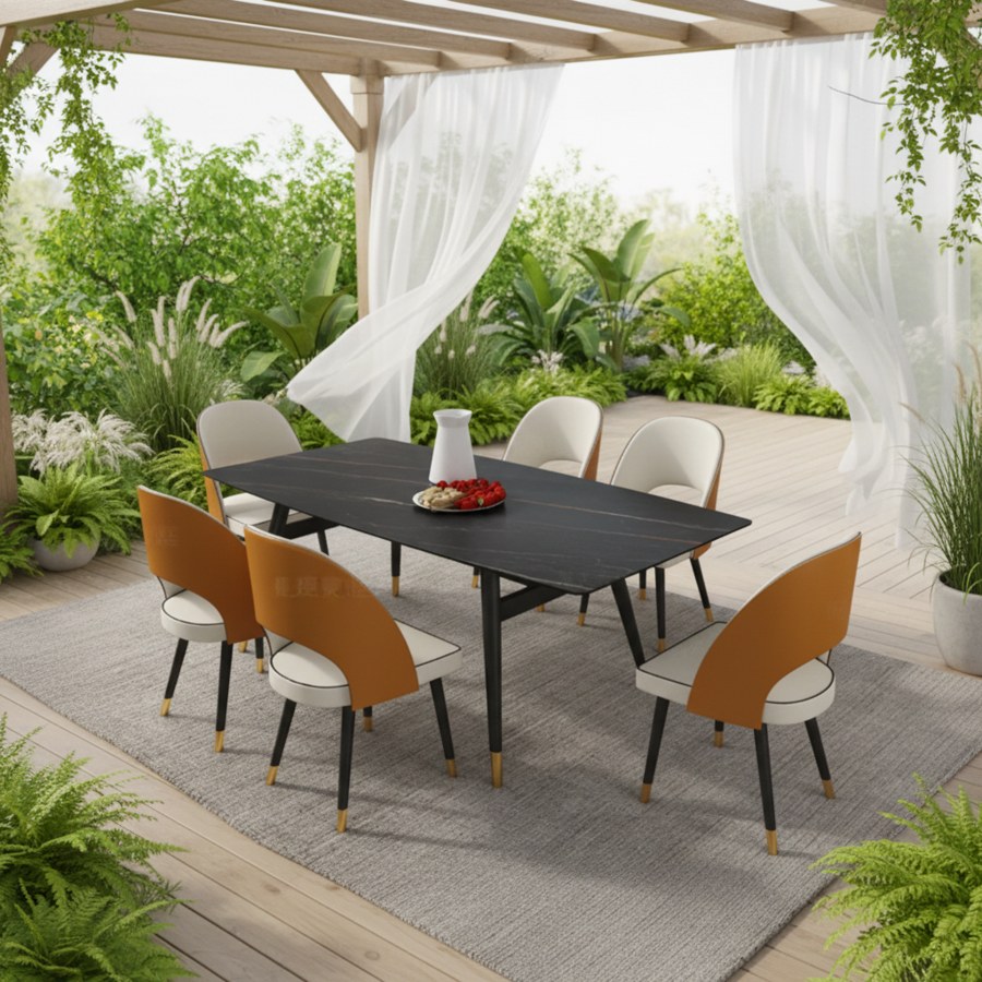 Bộ Bàn Ăn Đá Marble Hiện Đại Gấp Gọn Chịu Nước Bộ Bàn Ăn Đá Marble Hiện Đại Gấp Gọn Chịu Nước