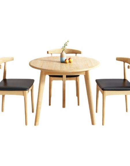 Bộ Bàn Ăn Gỗ Công Nghiệp Hiện Đại Dành Cho Không Gian Nhỏ
