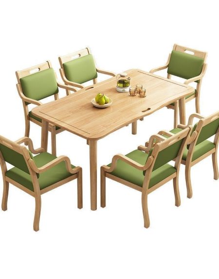 Bộ Bàn Ăn Gỗ Hiện Đại Hình Chữ Nhật 6-8 Ghế