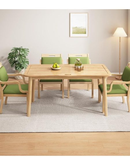 Bộ Bàn Ăn Gỗ Hiện Đại Hình Chữ Nhật 6-8 Ghế