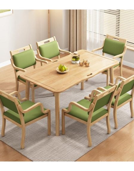 Bộ Bàn Ăn Gỗ Hiện Đại Hình Chữ Nhật 6-8 Ghế