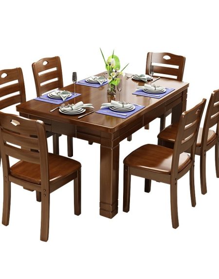 Bộ Bàn Ăn Gỗ Tre Hiện Đại Cho Căn Hộ Nhỏ