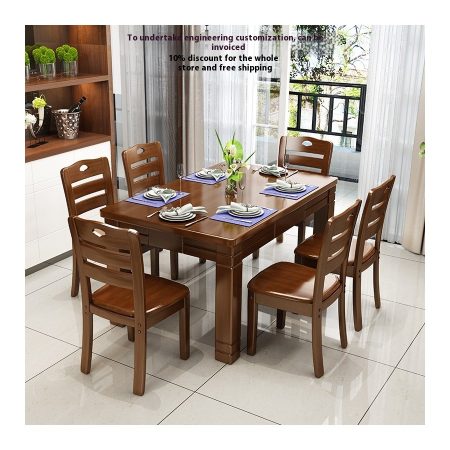 Bộ Bàn Ăn Gỗ Tre Hiện Đại Cho Căn Hộ Nhỏ